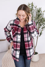 Load image into Gallery viewer, Norah Plaid Shacket - Merlot Mix