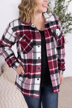 Load image into Gallery viewer, Norah Plaid Shacket - Merlot Mix