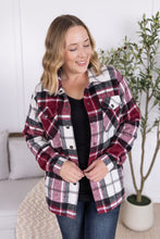 Load image into Gallery viewer, Norah Plaid Shacket - Merlot Mix