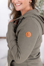 Load image into Gallery viewer, Classic Halfzip Hoodie - Olive