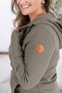 Classic Halfzip Hoodie - Olive