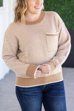 Load image into Gallery viewer, Miley Striped Sweater - Latte