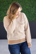 Load image into Gallery viewer, Miley Striped Sweater - Latte