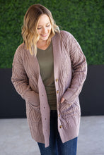Load image into Gallery viewer, Brooks Button Sweater Cardigan - Light Mocha