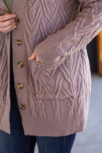 Load image into Gallery viewer, Brooks Button Sweater Cardigan - Light Mocha