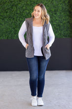 Load image into Gallery viewer, Heather Hooded Vest - Grey