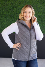 Load image into Gallery viewer, Heather Hooded Vest - Grey