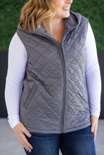 Load image into Gallery viewer, Heather Hooded Vest - Grey