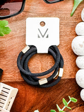 Load image into Gallery viewer, Hair Tie Bracelet Sets - Neutral Gold Accents