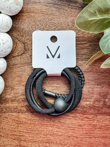 Hair Tie Bracelet Sets - Ball Accent