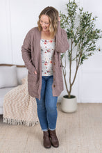 Load image into Gallery viewer, Brooks Button Sweater Cardigan - Light Mocha
