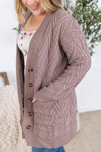 Load image into Gallery viewer, Brooks Button Sweater Cardigan - Light Mocha