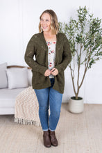 Load image into Gallery viewer, Open Knit Cardigan - Olive