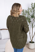 Load image into Gallery viewer, Open Knit Cardigan - Olive