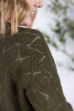 Load image into Gallery viewer, Open Knit Cardigan - Olive