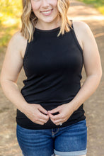 Load image into Gallery viewer, Tara Ribbed Tank - Black