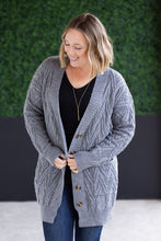 Load image into Gallery viewer, Brooks Button Sweater Cardigan - Grey