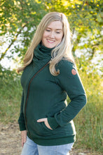 Load image into Gallery viewer, Quinn ZipUp Cowl - Evergreen
