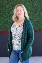 Load image into Gallery viewer, Dalilah Dot Cardigan - Forest Green