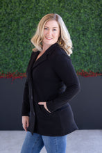 Load image into Gallery viewer, Scarlett Sweater Jacket - Black
