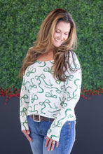 Load image into Gallery viewer, Alyssa Long Sleeve Top - Green Ribbons