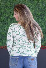 Load image into Gallery viewer, Alyssa Long Sleeve Top - Green Ribbons