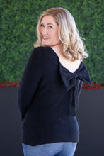 Load image into Gallery viewer, Bridget Back Bow Sweater - Black