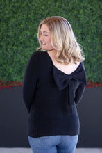 Load image into Gallery viewer, Bridget Back Bow Sweater - Black