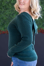 Load image into Gallery viewer, Bridget Back Bow Sweater - Hunter Green