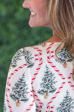 Load image into Gallery viewer, Alyssa Long Sleeve Top - Candy Cane Lane
