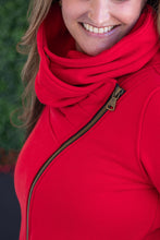 Load image into Gallery viewer, Quinn ZipUp Cowl - Red