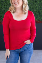 Load image into Gallery viewer, Alyssa Long Sleeve Top - Red