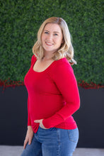 Load image into Gallery viewer, Alyssa Long Sleeve Top - Red