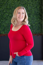Load image into Gallery viewer, Alyssa Long Sleeve Top - Red