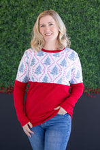 Load image into Gallery viewer, Natalie Pullover - Candy Cane Lane and Red