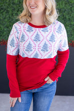 Load image into Gallery viewer, Natalie Pullover - Candy Cane Lane and Red