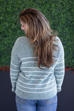 Load image into Gallery viewer, Cozy Striped Sweater - Green