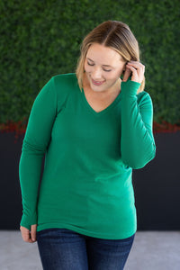 Leah Long Sleeve Top - Green