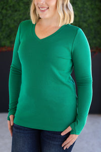 Leah Long Sleeve Top - Green