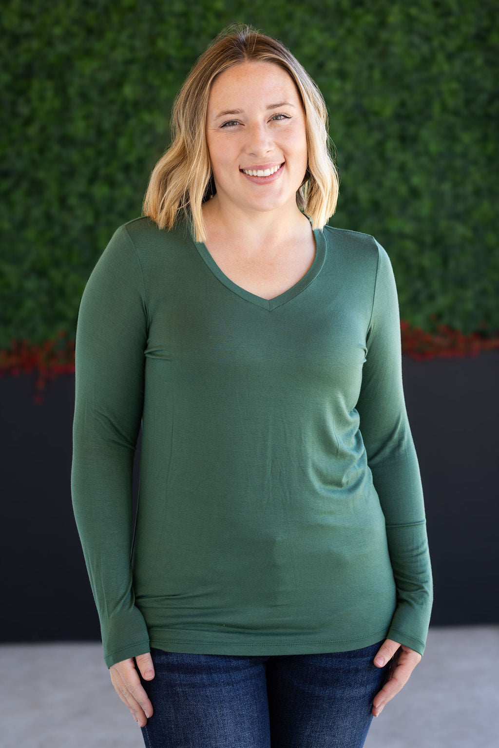 Larissa Long Sleeve - Forest Green