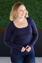 Load image into Gallery viewer, Alyssa Long Sleeve Top - Navy
