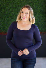 Load image into Gallery viewer, Alyssa Long Sleeve Top - Navy