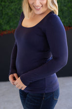 Load image into Gallery viewer, Alyssa Long Sleeve Top - Navy