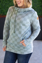 Load image into Gallery viewer, Ashley Hoodie - Olive Checkers