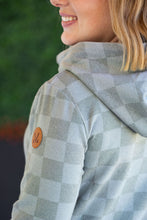 Load image into Gallery viewer, Ashley Hoodie - Olive Checkers