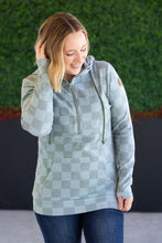 Load image into Gallery viewer, HalfZip Hoodie - Olive Checkers
