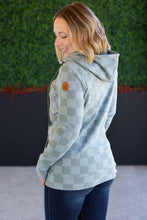 Load image into Gallery viewer, HalfZip Hoodie - Olive Checkers