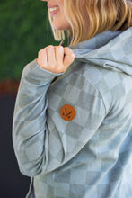 Load image into Gallery viewer, HalfZip Hoodie - Olive Checkers