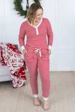 Load image into Gallery viewer, Candy Cane Pajama Set
