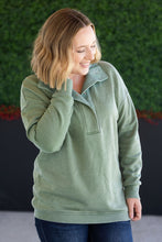 Load image into Gallery viewer, Jesse Vintage Wash Snap Pullover - Olive